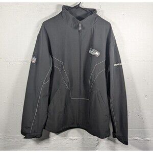 Seattle Seahawks‎ Reebok OnField Men's Full-Zip Heavy Jacket, Black Size XL